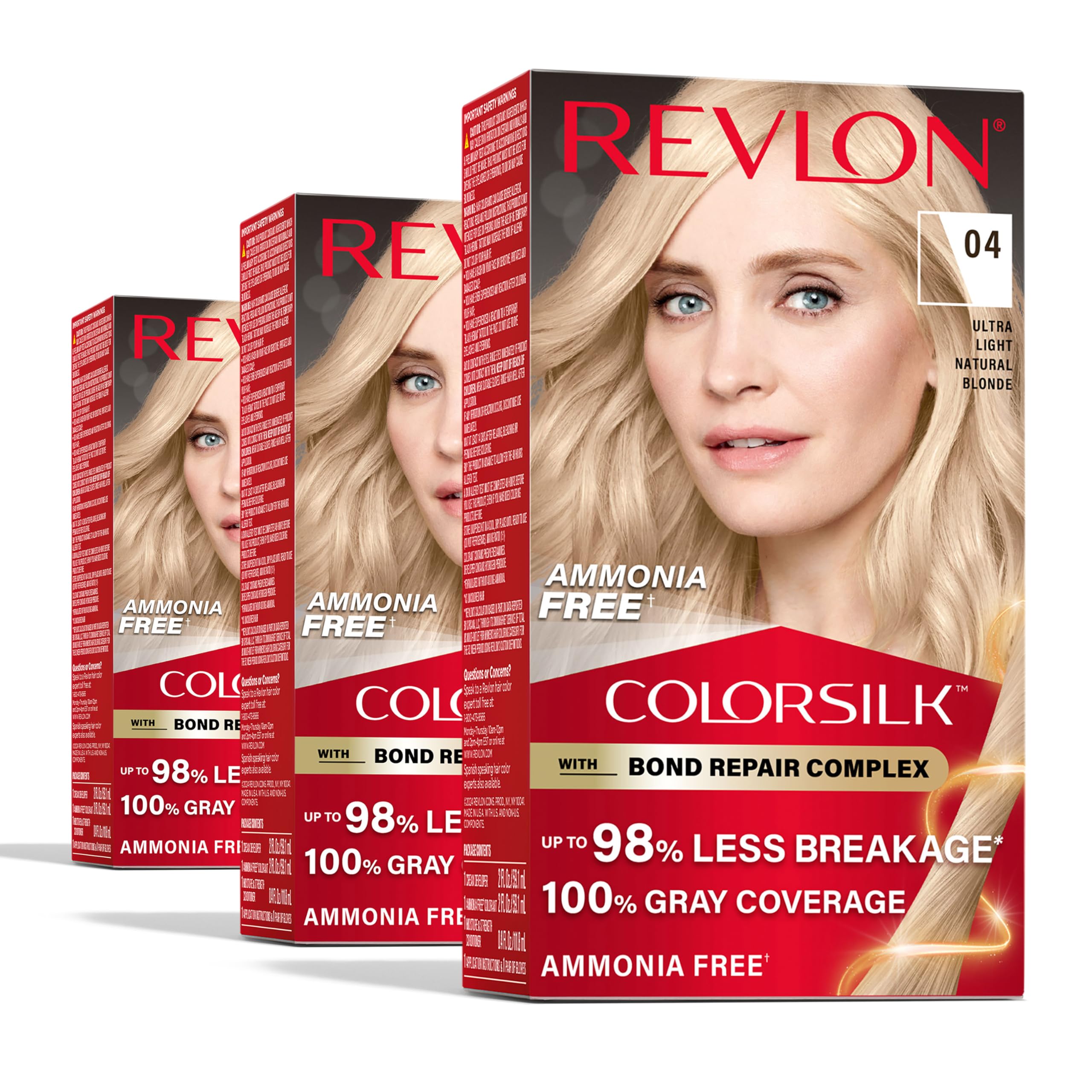 REVLON ColorSilk bond repair bottle highlights healthier-looking color