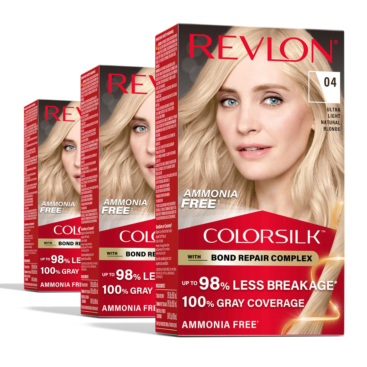 REVLON ColorSilk bond repair bottle highlights healthier-looking color