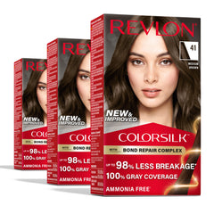 Revlon ColorSilk bond repair box for at-home color with protection.