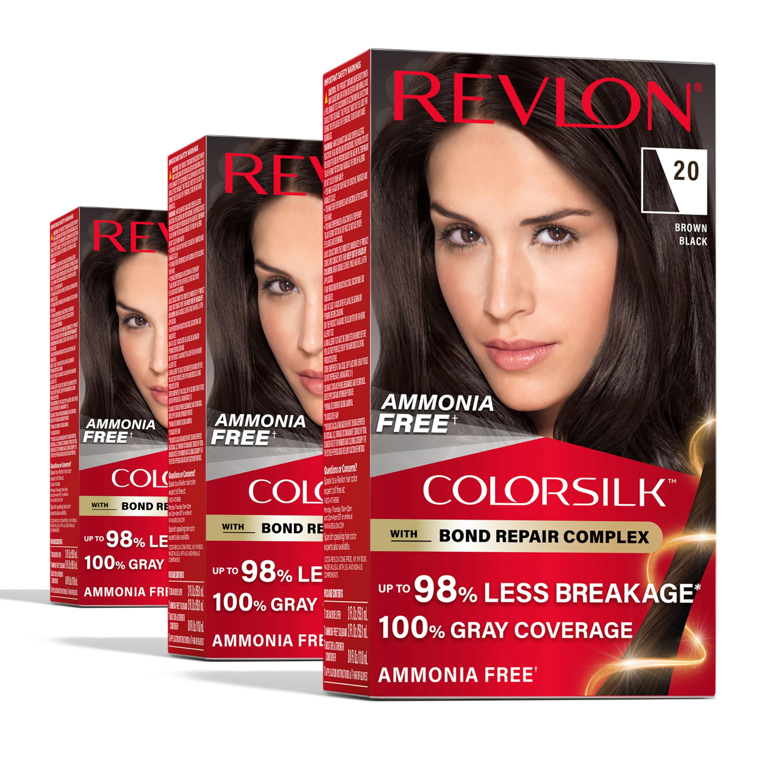 Revlon ColorSilk bottle and nozzle showing precise application for even color
