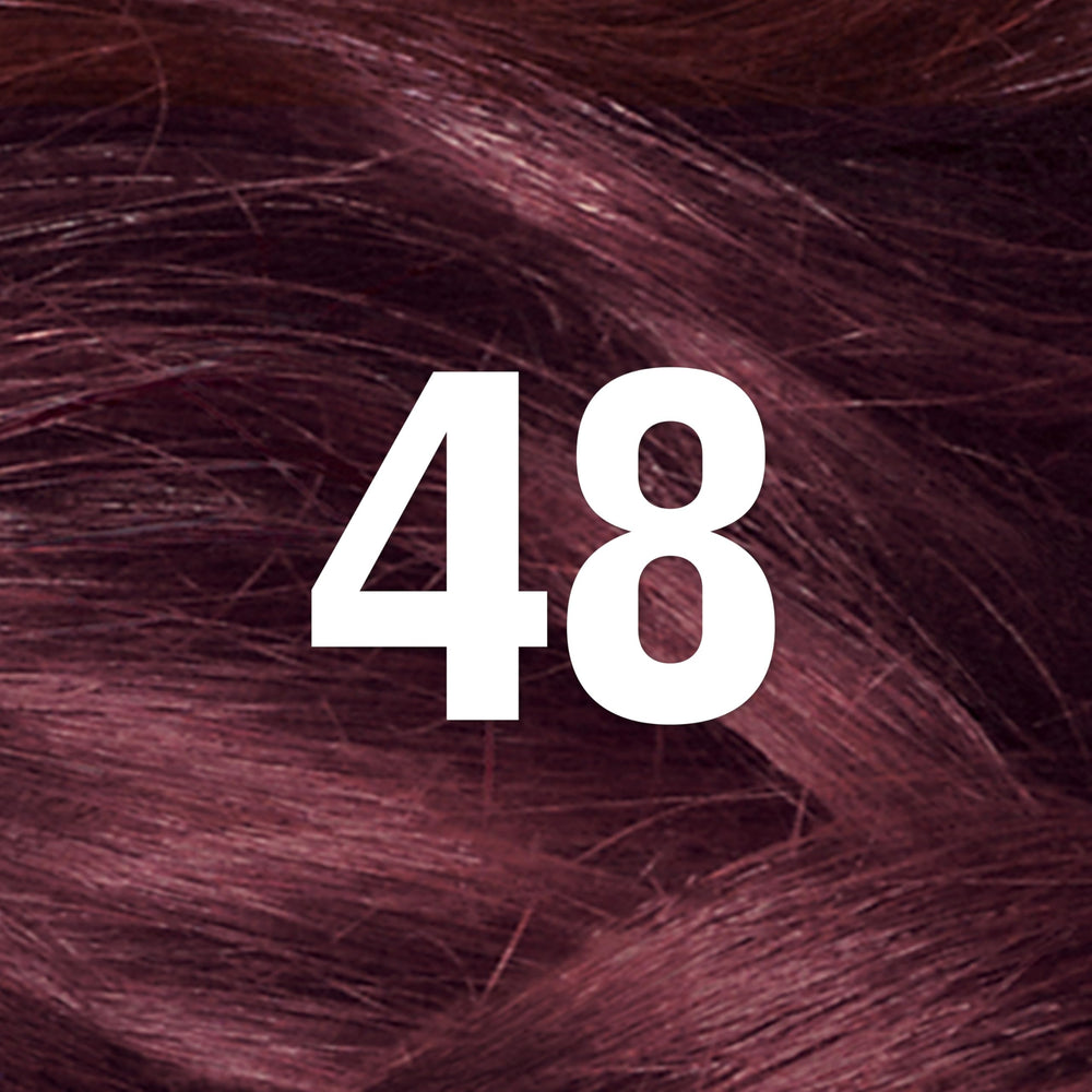 Revlon ColorSilk Burgundy box open showing color-mix jar for smooth application.