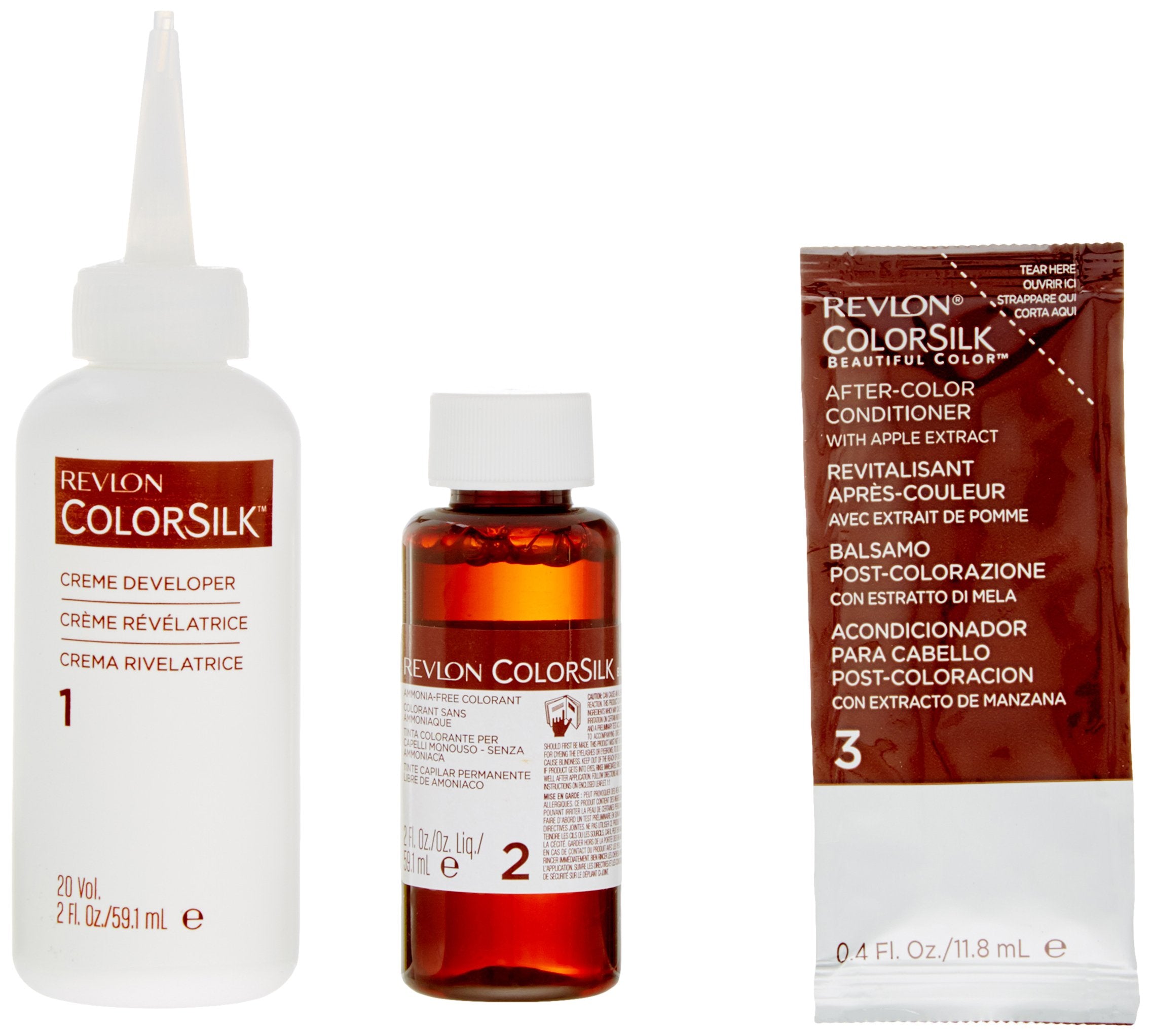 REVLON Colorsilk creamy formula for smooth, even application.