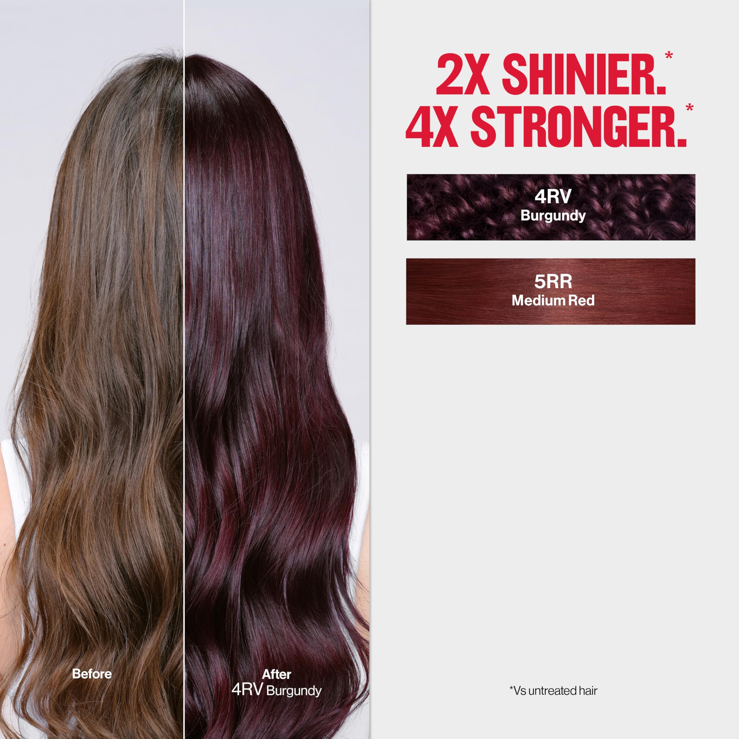 Demi-permanent color longevity shown as up to 28 washes