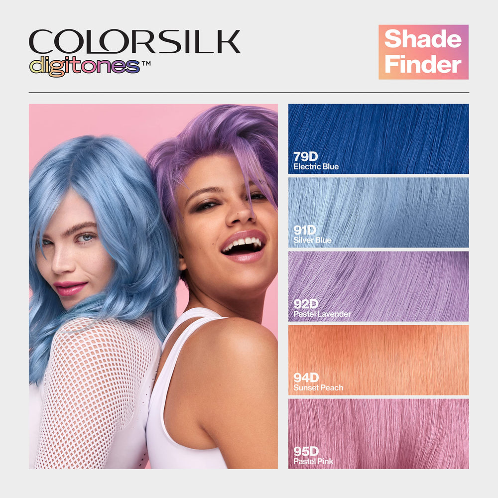Revlon ColorSilk Digitones pastel lavender ammonia-free icon signals gentle formula