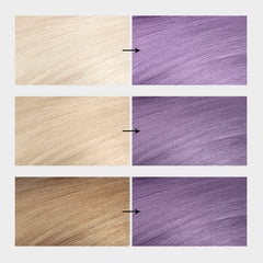 Revlon ColorSilk Digitones pastel lavender HD color chip shows pigment precision
