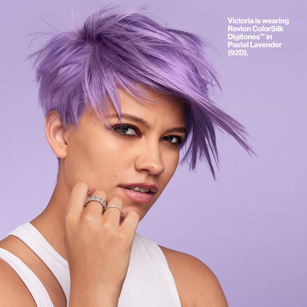 Revlon ColorSilk Digitones pastel lavender soft shine after color results