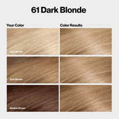 Revlon ColorSilk dye application gloves demonstrate mess-free handling.