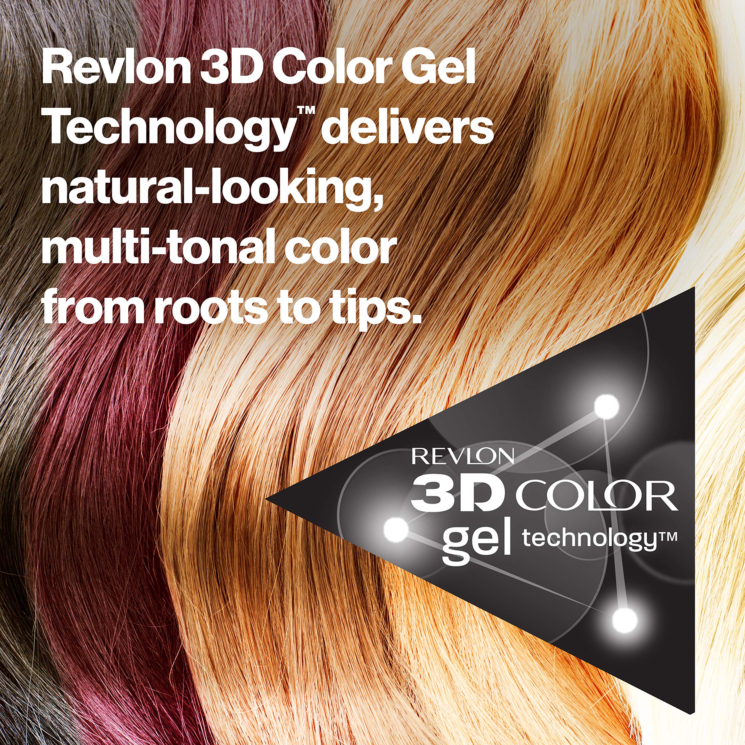 Revlon Colorsilk easy at-home application process for quick color refresh.