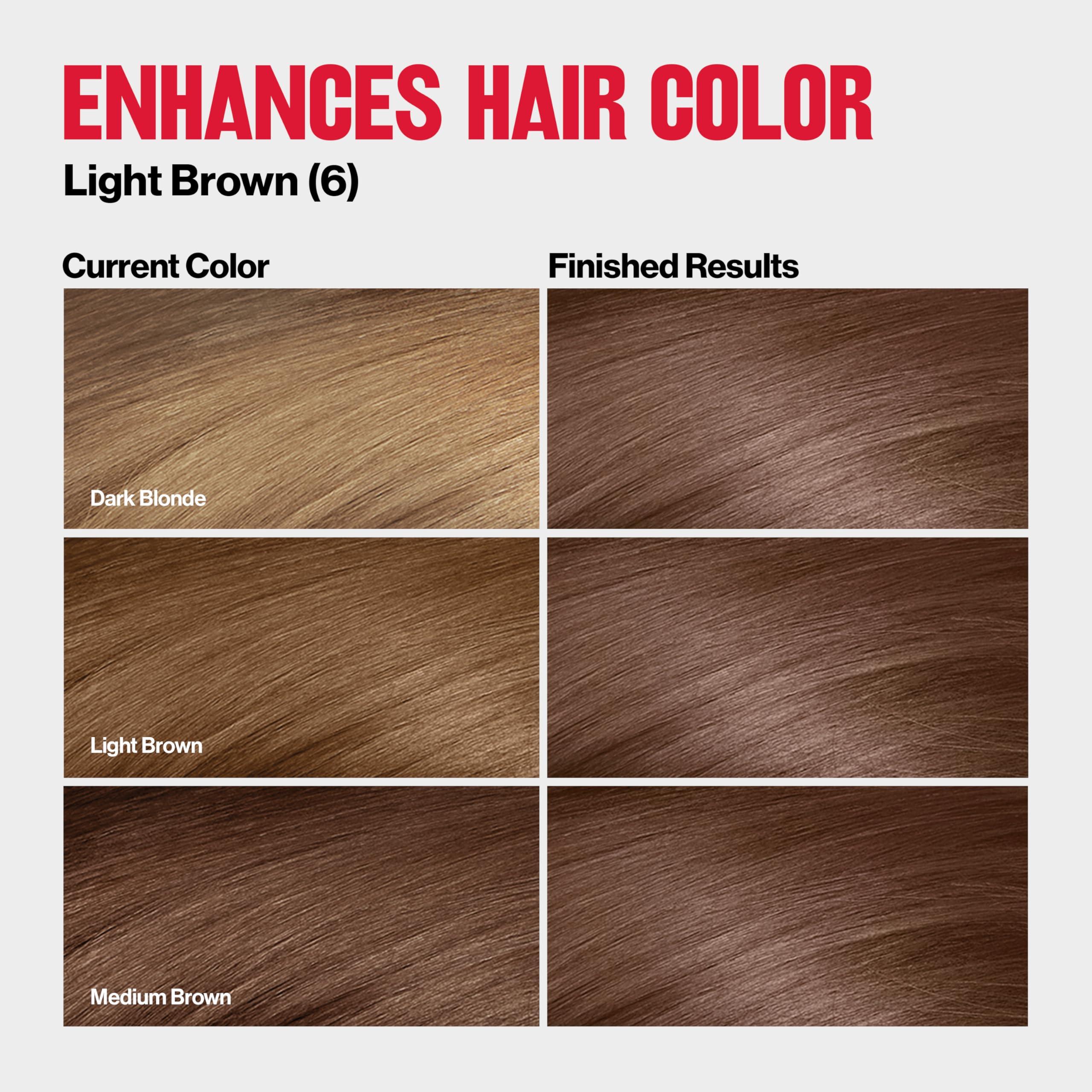 REVLON ColorSilk Tone + Gloss Leave-In Serum shown for scalp care