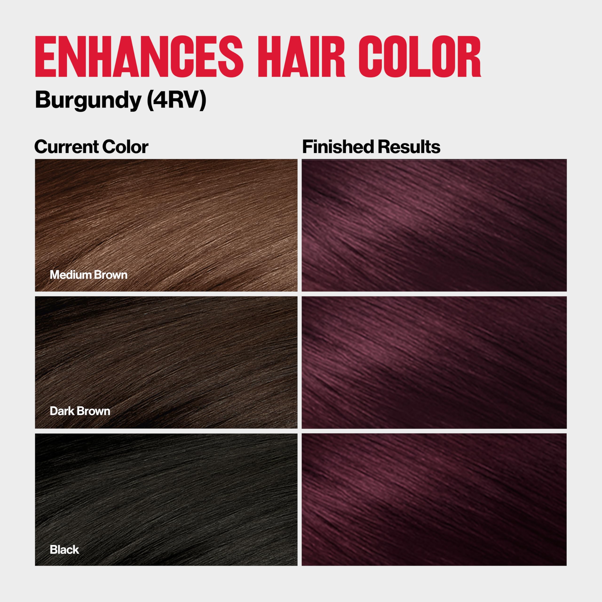REVLON ColorSilk Tone + Gloss + Care color cream application ensures even coverage.