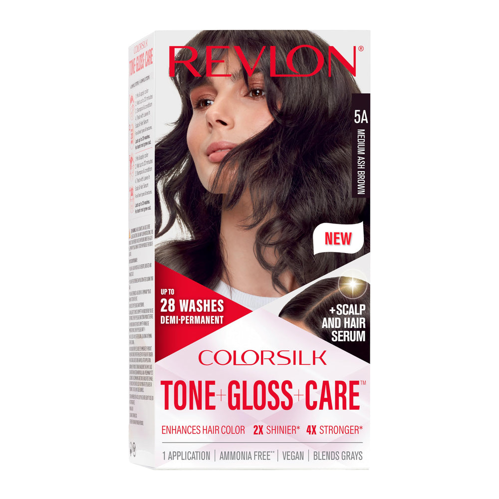 Revlon ColorSilk tone gloss dye kit for glossy, natural color
