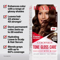 REVLON ColorSilk Leave-In Serum demonstrates scalp and hair hydration benefits after coloring