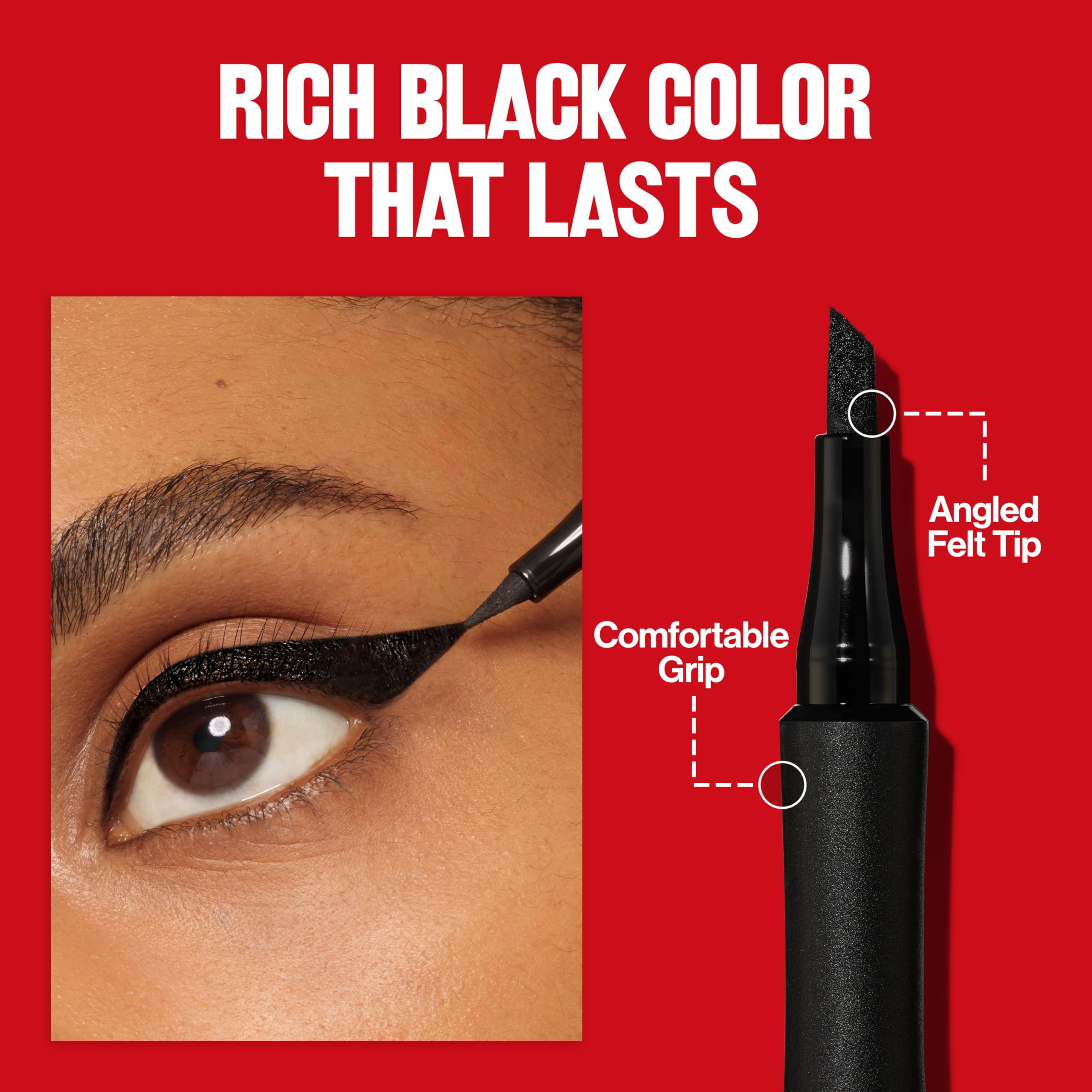 Revlon ColorStay Ball Point liquid eyeliner pen for dotted lash-line effect.