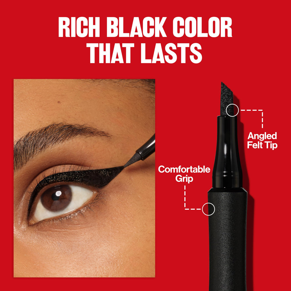 Revlon ColorStay Ball Point liquid eyeliner pen for dotted lash-line effect.