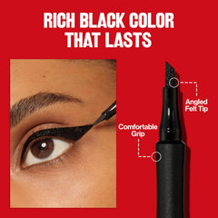 Revlon ColorStay Ball Point liquid eyeliner pen for dotted lash-line effect.