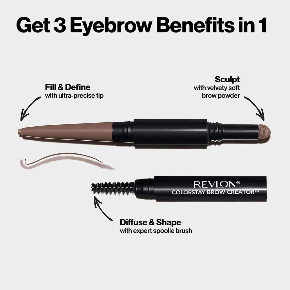 REVLON ColorStay Brow Creator: duración de 16 horas y resistencia al agua.