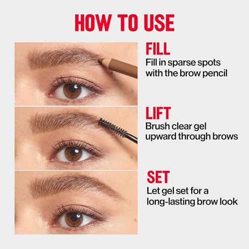 REVLON ColorStay Brow Fantasy acabado natural en cejas, sin aspecto artificial.