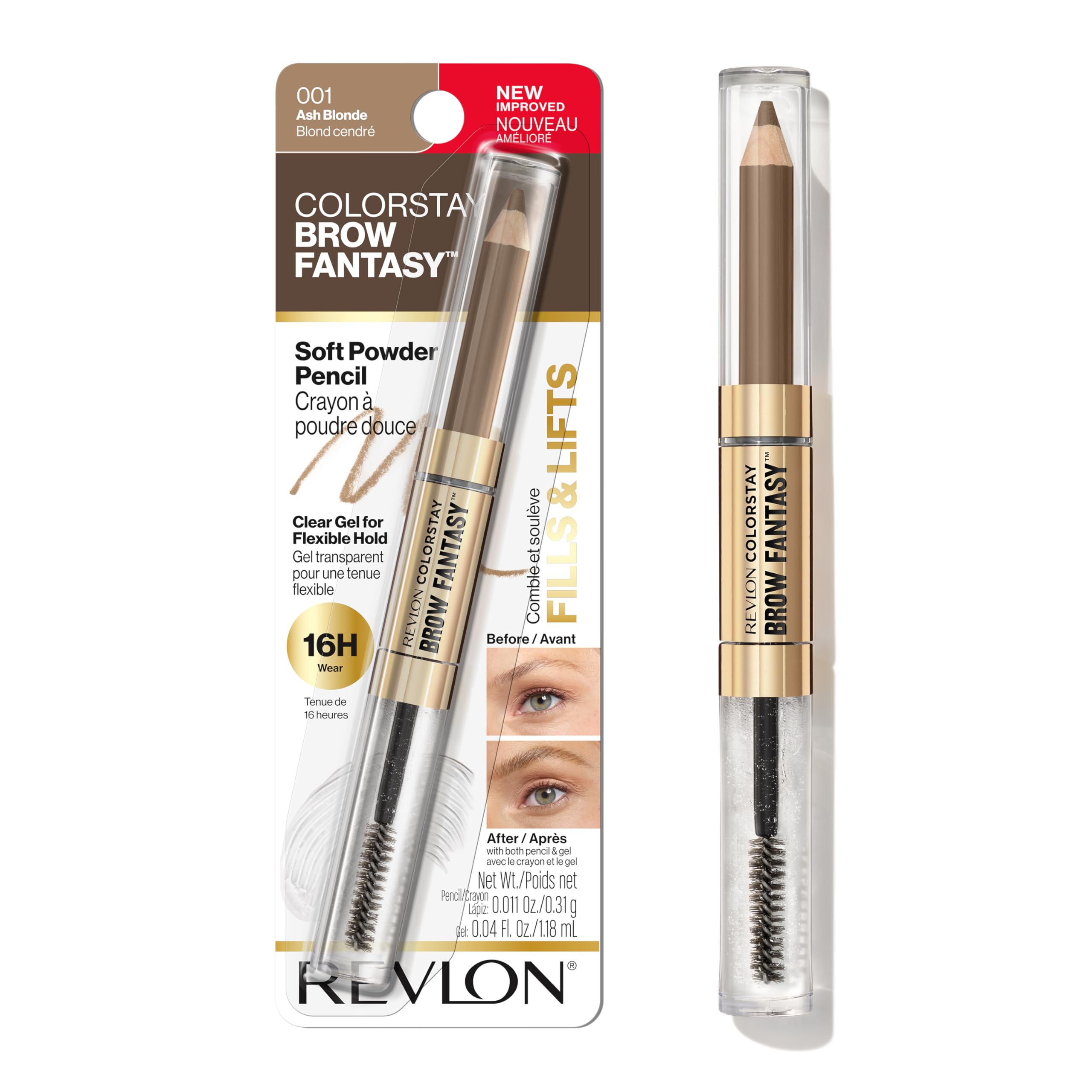 REVLON ColorStay Brow Fantasy: lápiz cejas relleno para un acabado natural y definido.