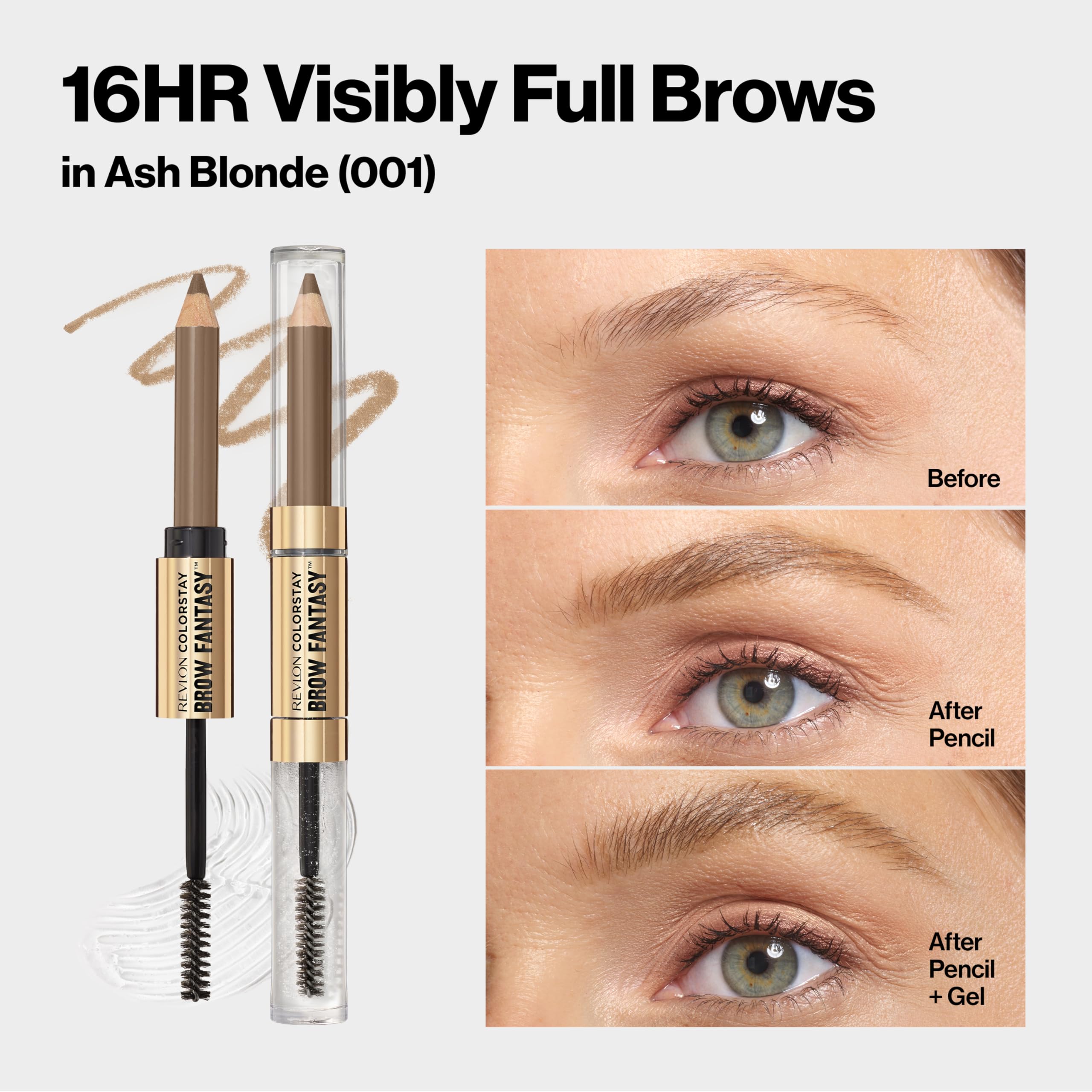 REVLON ColorStay Brow Fantasy: Pro-Vitamina B5 cuida y acondiciona las cejas.