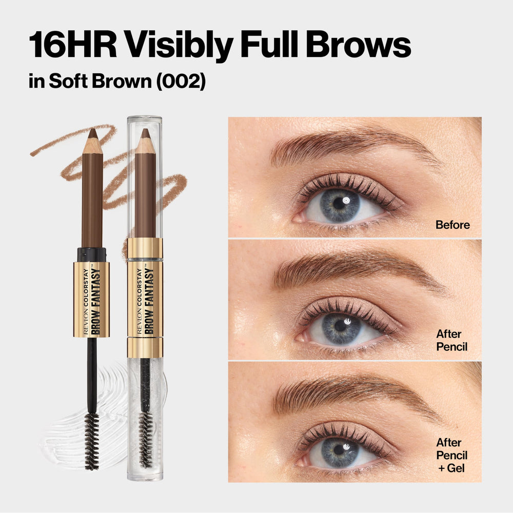 REVLON ColorStay Brow Fantasy uso en línea de pelo, rellena zonas dispersas en la línea capilar.
