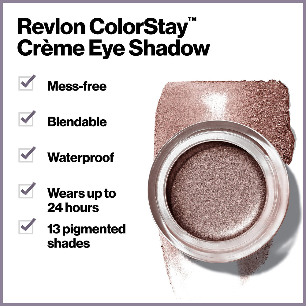 Acabado con brillo shimmer de REVLON ColorStay Creme Eye Shadow 730 Praline