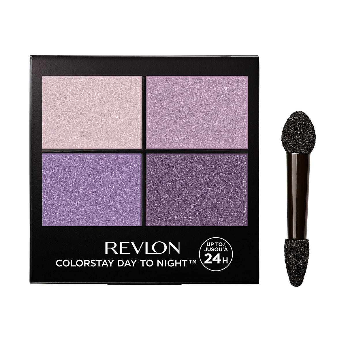 Revlon ColorStay Day to Night Quad, paleta completa para looks elegantes y duraderos.