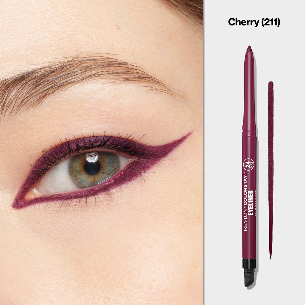 Delineador REVLON ColorStay con difuminador integrado para bordes suaves.