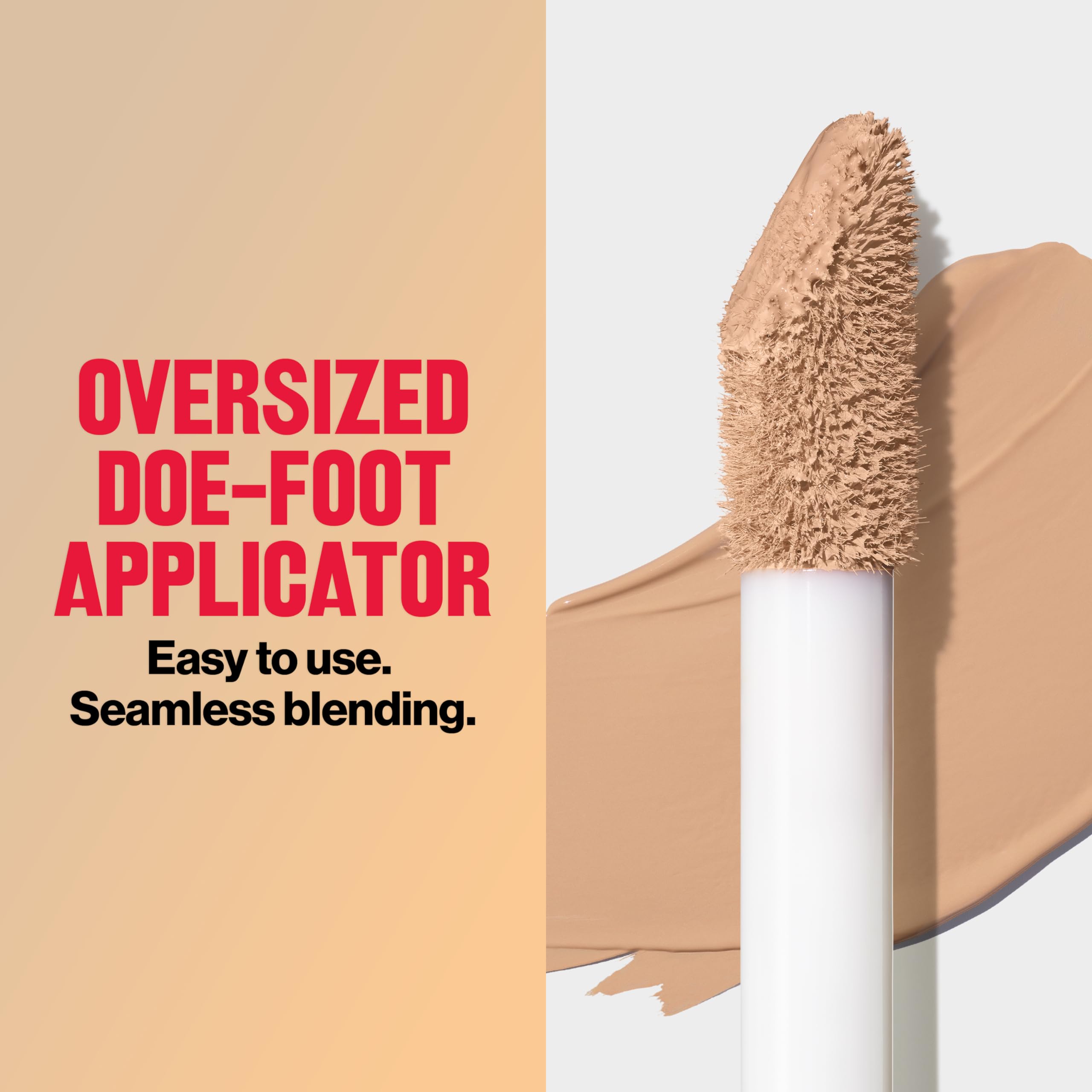 Full-face coverage demonstration with Revlon ColorStay Flex Wear concealer