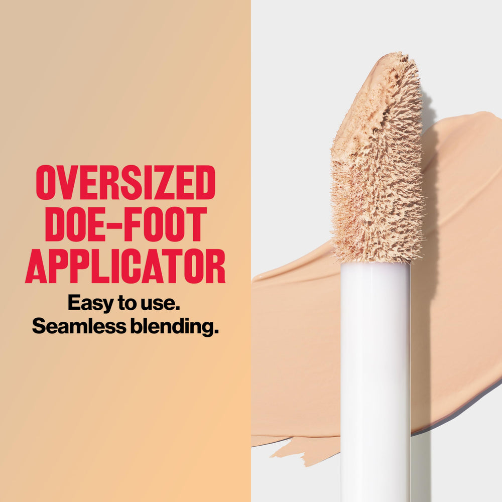 Skin swatches illustrating shade range with 015 Light included