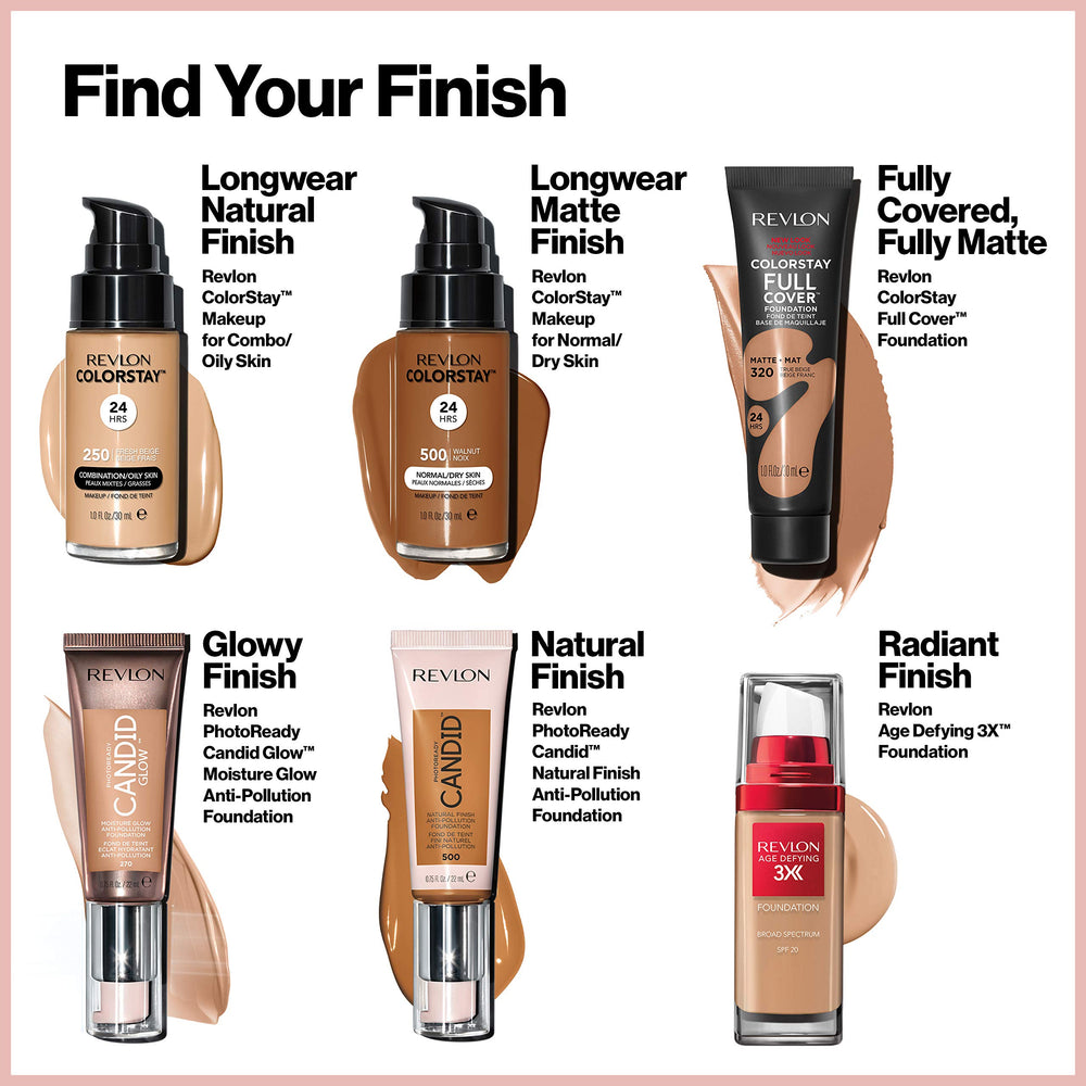 REVLON ColorStay Full Cover envase tubo facilita la aplicación en cualquier momento