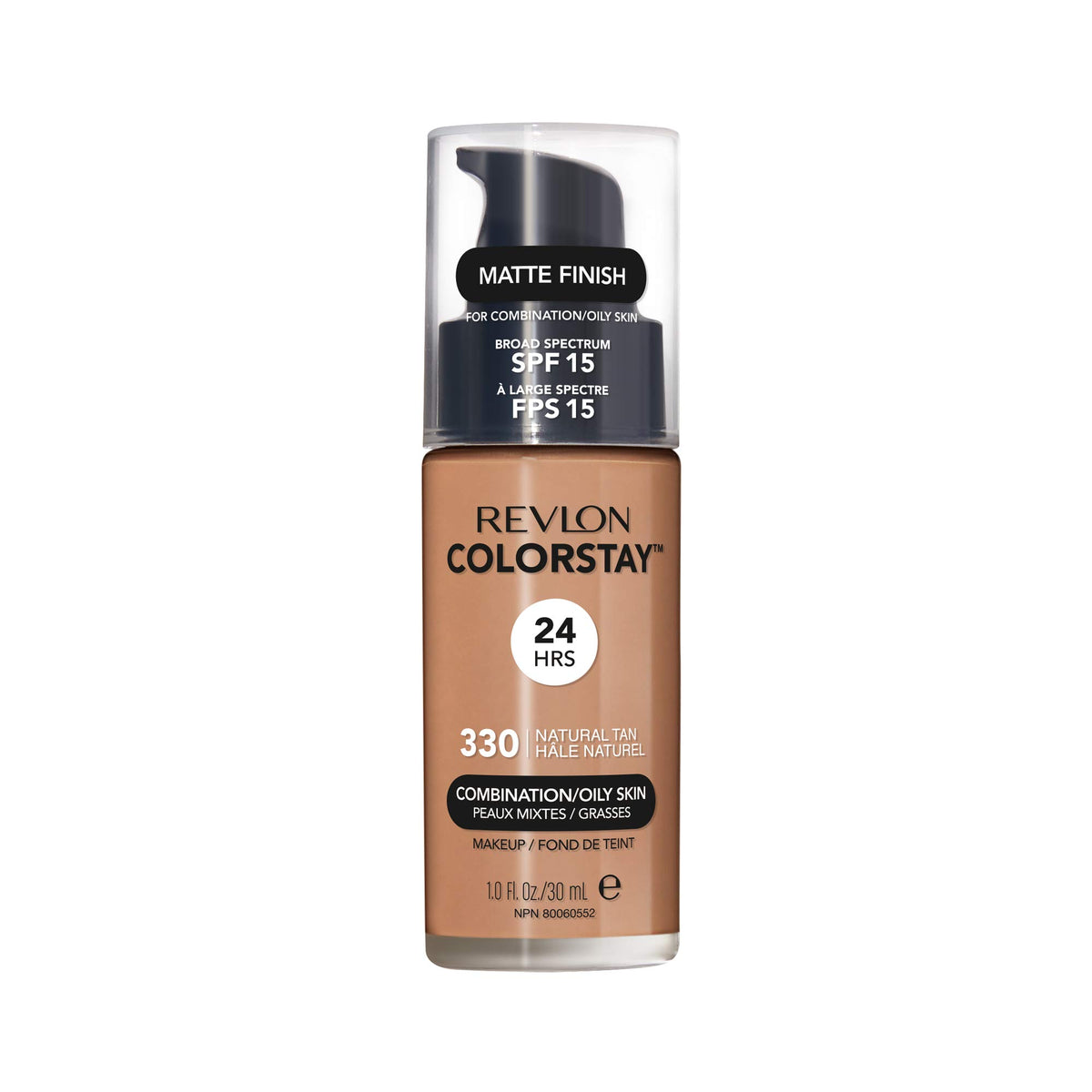 Fundación Revlon ColorStay en botella mate para uso diario.