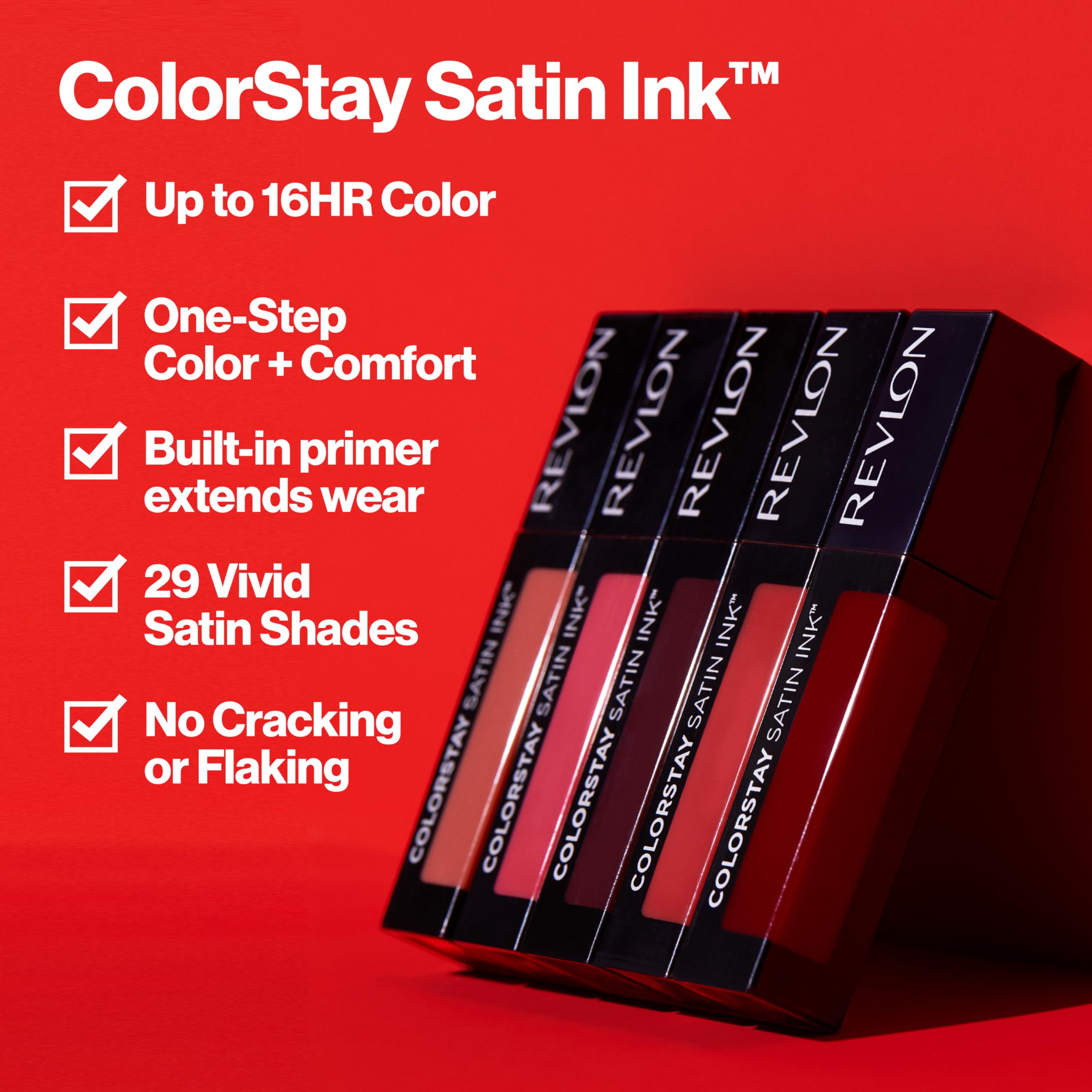 Acabado satinado del labial ColorStay 005 para un look pulido.