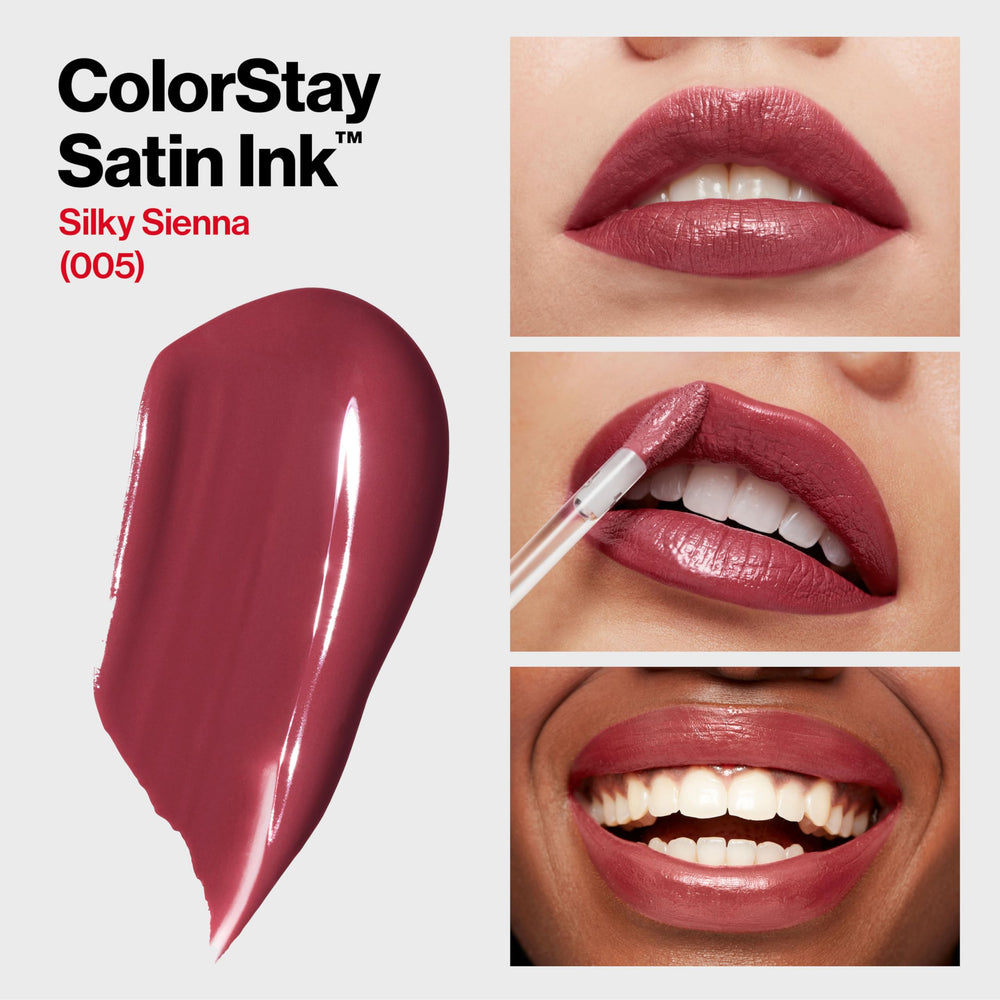Aplicación suave del labial ColorStay 005 para un acabado uniforme.
