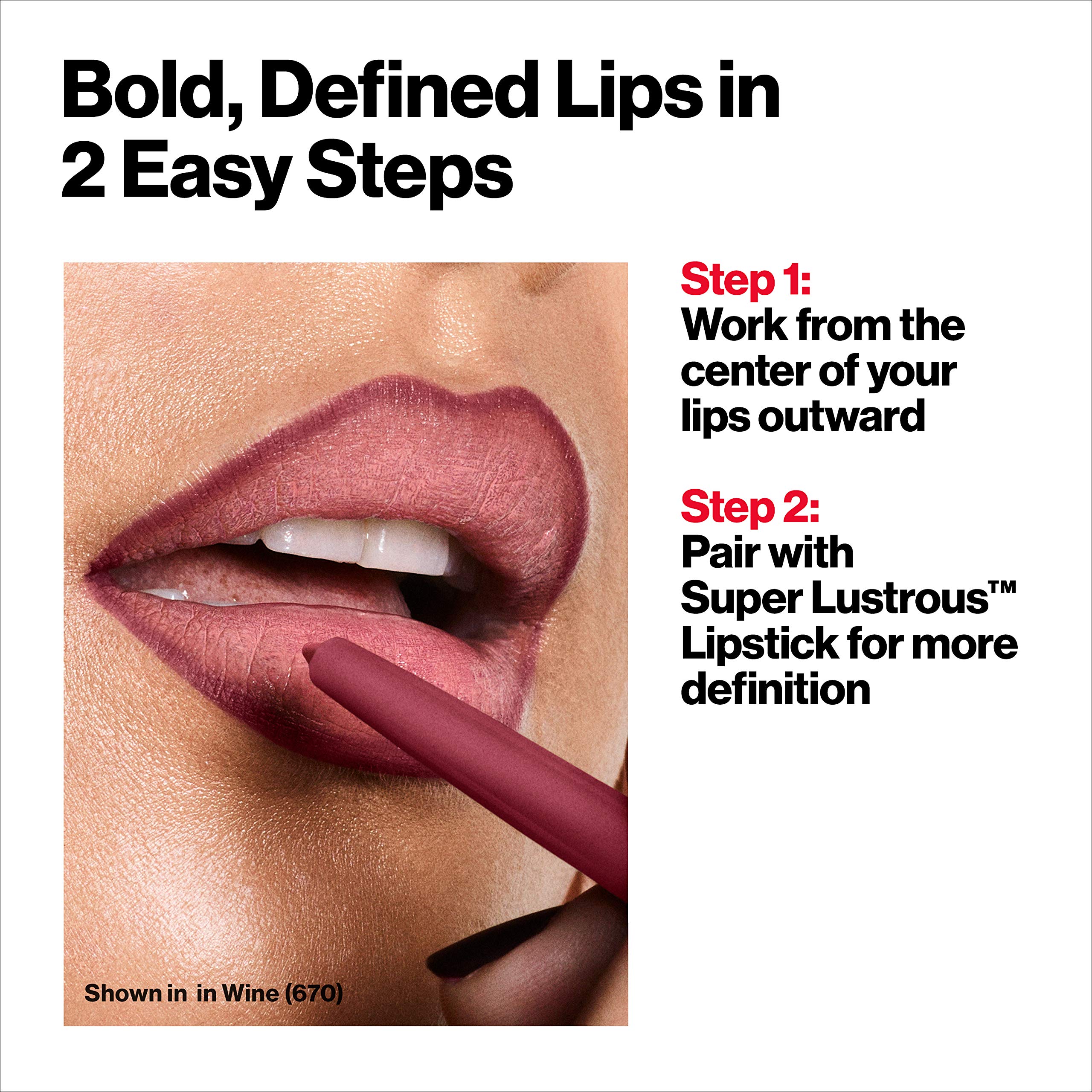 Revlon ColorStay evita sangrado para líneas limpias.