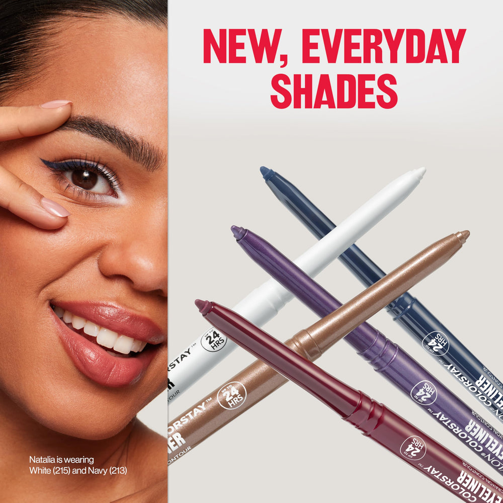 REVLON ColorStay Lápiz Ojos Azul Marino: definición intensa para mirada marcada.