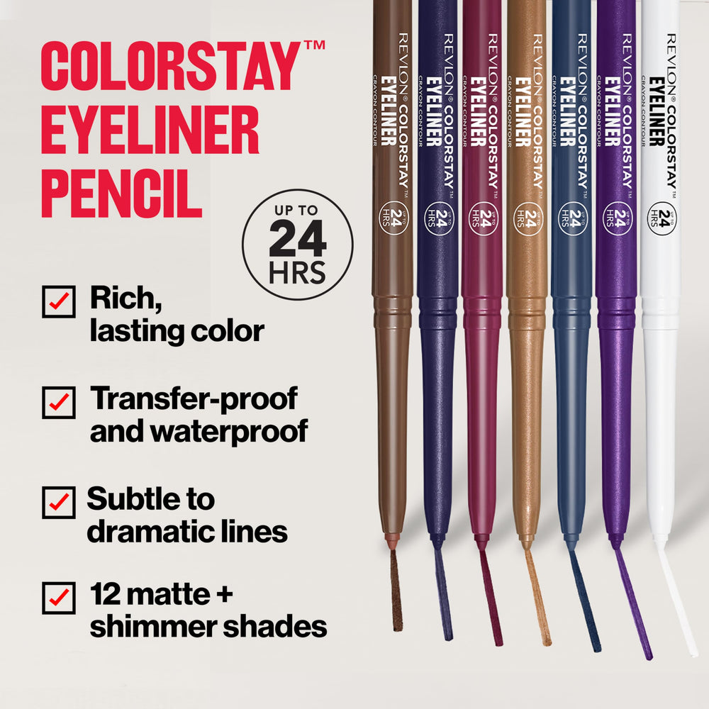 REVLON ColorStay Lapiz Ojos Sacapuntas integrado facilita trazos precisos