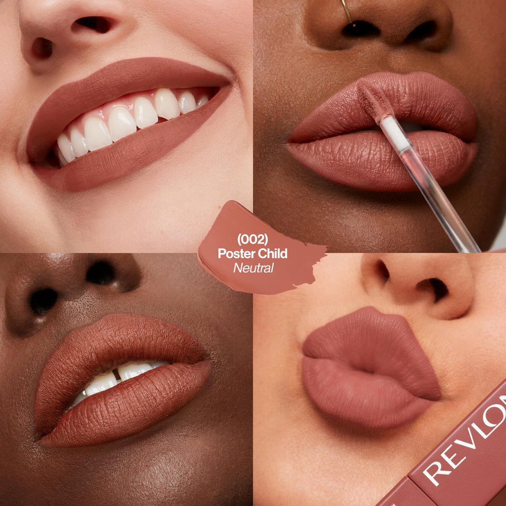 REVLON ColorStay Limitless Matte muestra color labial vibrante.