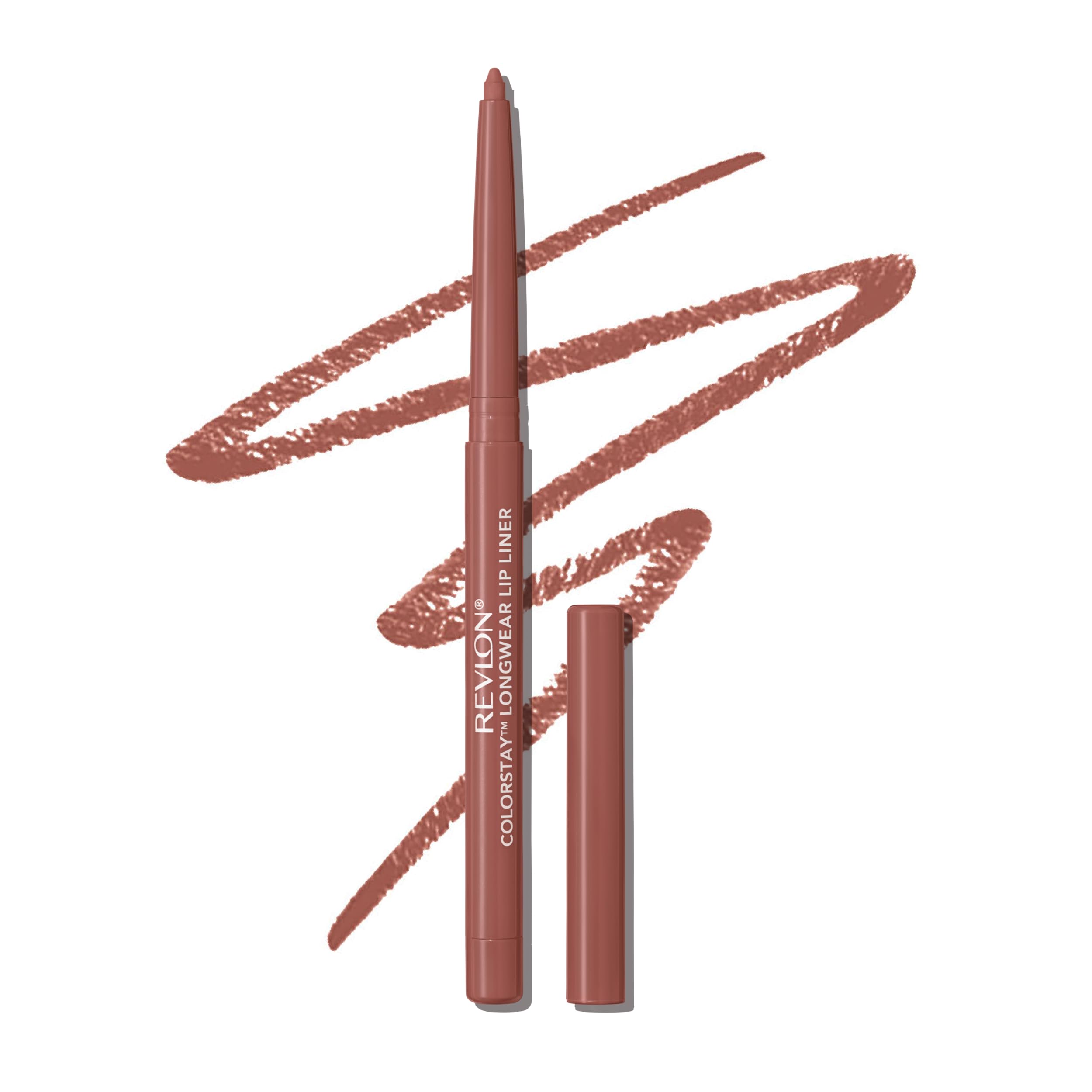 REVLON ColorStay Lip Liner with built-in sharpener for precise definition.