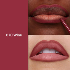 REVLON ColorStay lip liner longwear color in 670 Wine for hours of wear