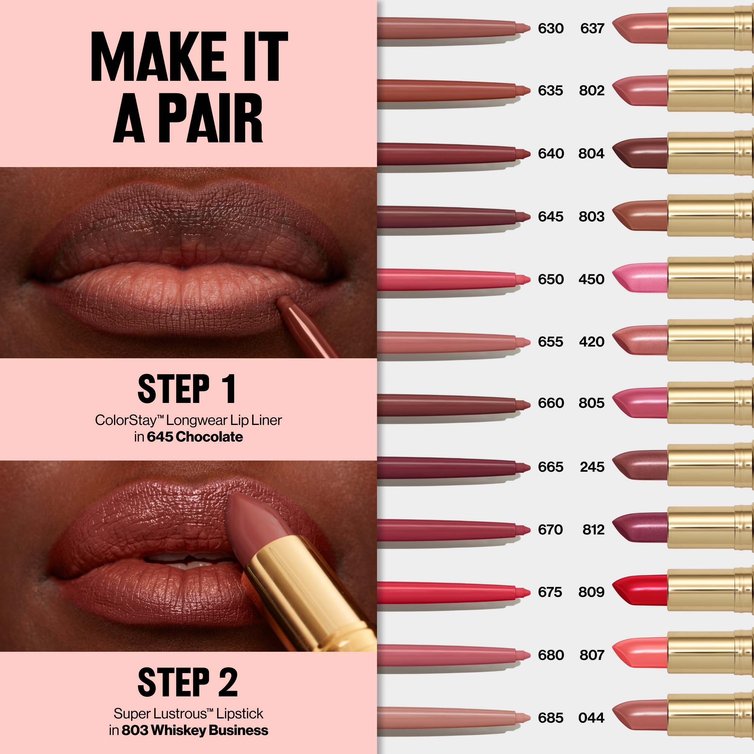 Revlon ColorStay lip liner longwear test illustrating eight-hour wear.