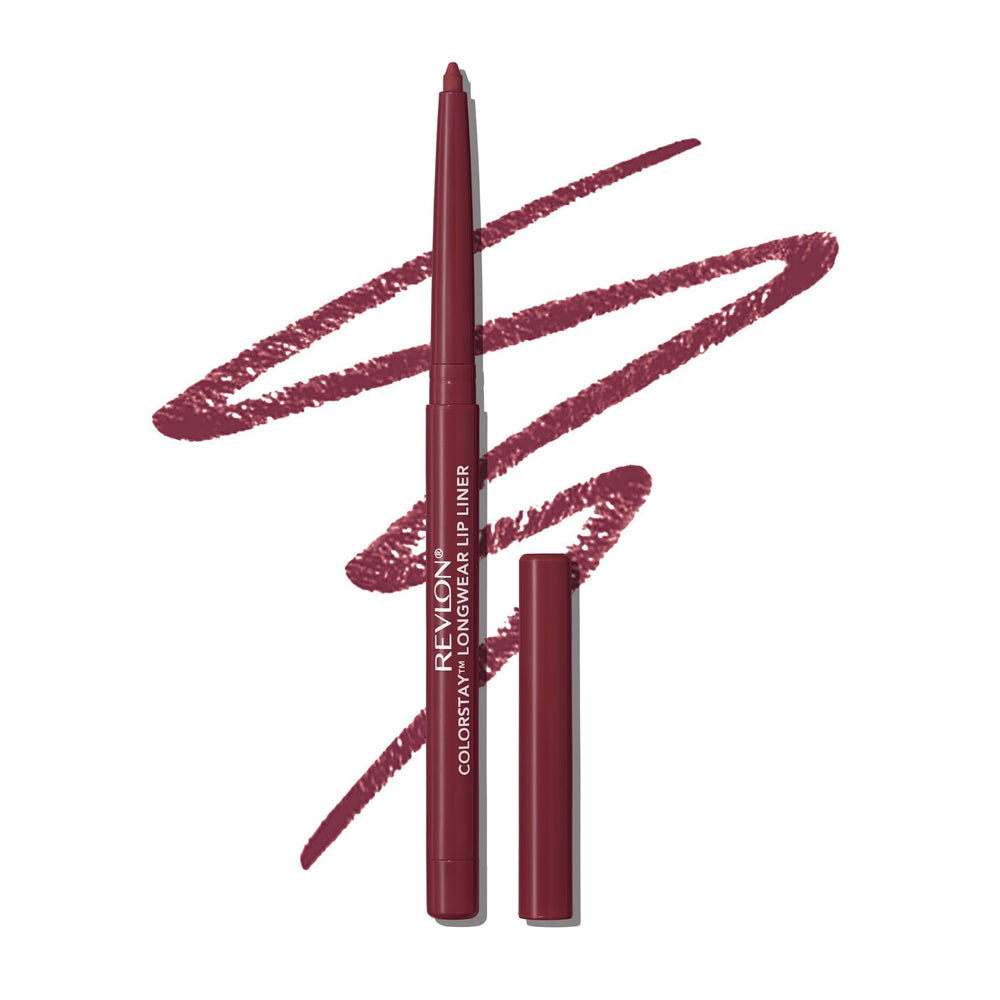 Revlon ColorStay Lip Liner 665 Plum swatch showing rich long lasting color