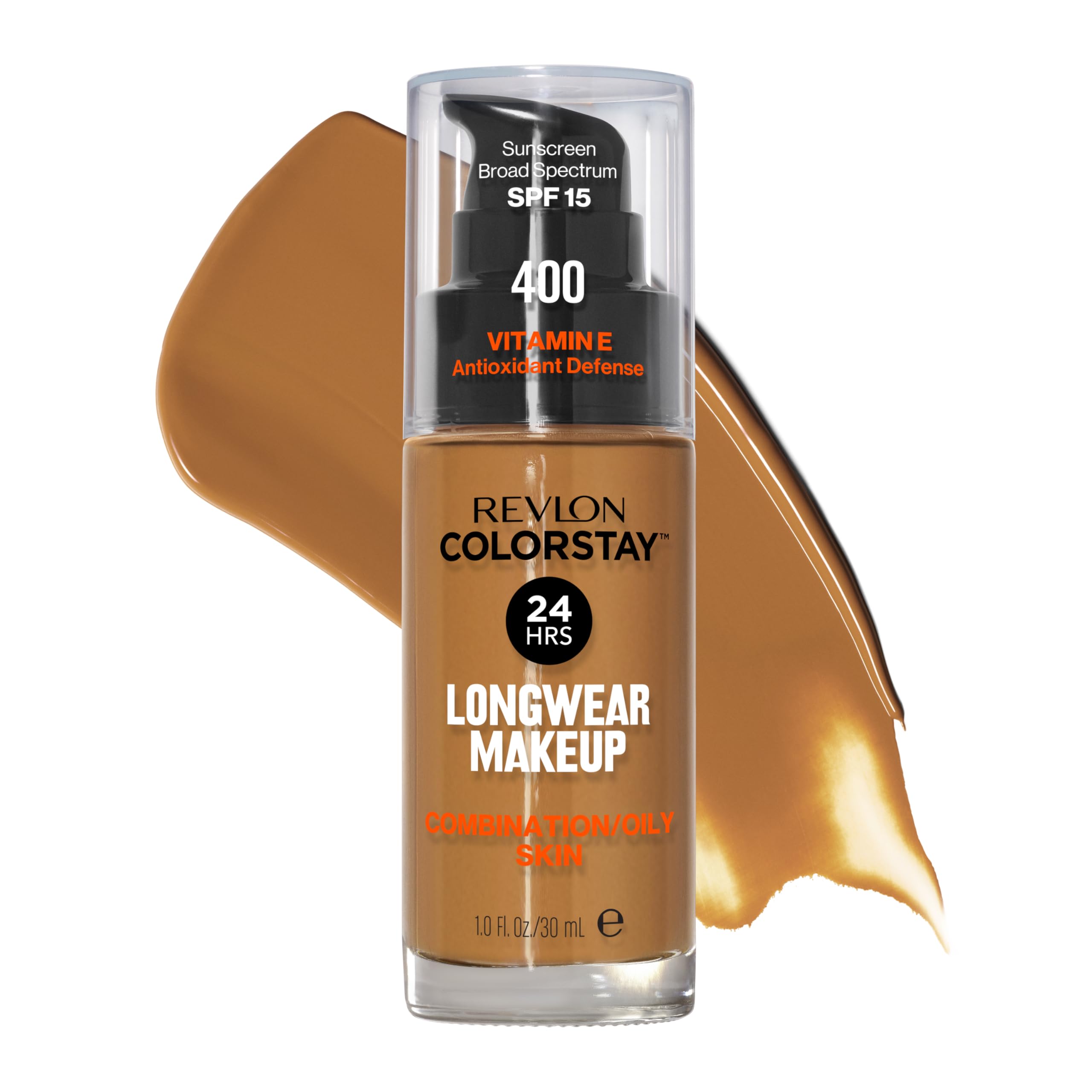 Maquillaje Revlon ColorStay: envase elegante para aplicación rápida y diaria.