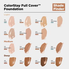 Revlon ColorStay matte finish swatch shows even tone and buildable coverage.