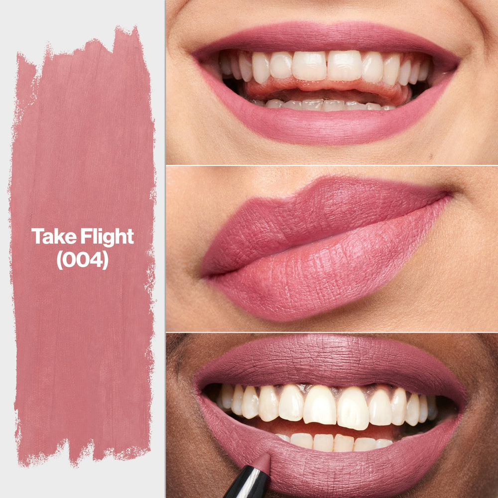 REVLON ColorStay Matte Lite Crayon con afilador integrado para retoques limpios.