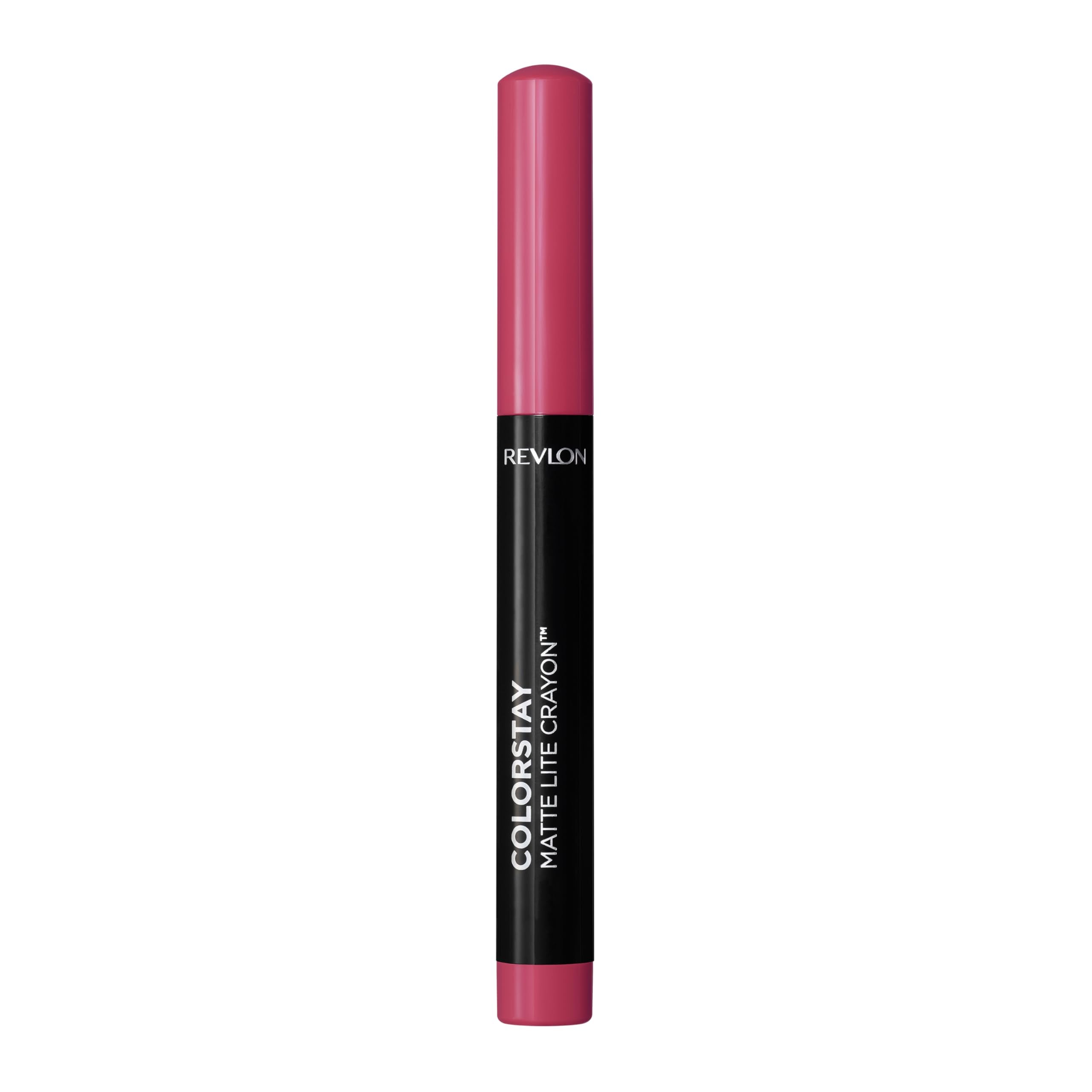 REVLON ColorStay Matte Lite Crayon built-in sharpener for precise on-the-go applications.