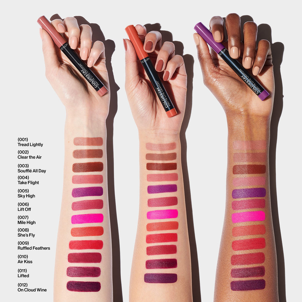 Fórmula resistente al agua de REVLON ColorStay Matte Lite Crayon que mantiene el color.