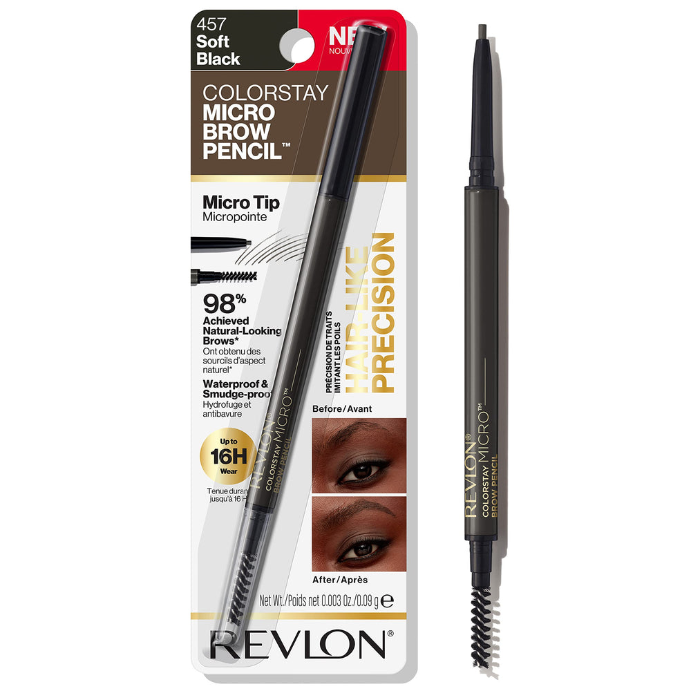 REVLON ColorStay Micro Brow Pencil with spoolie for precise natural-looking brows