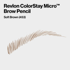 Revlon ColorStay Micro cejas con cepillo spoolie para peinar.