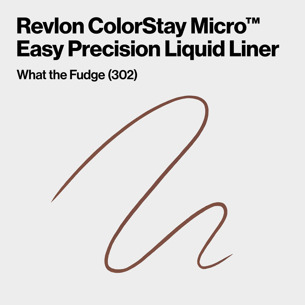 REVLON ColorStay Micro Easy Precision Liquid Eyeliner applied with felt-tip for smooth strokes.
