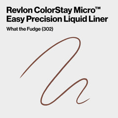 REVLON ColorStay Micro Easy Precision Liquid Eyeliner applied with felt-tip for smooth strokes.